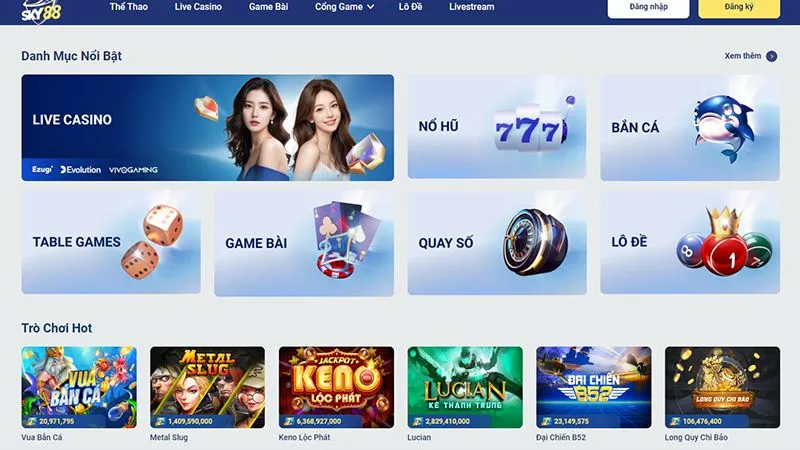 SKY88 - Nhà Cá Cược Uy Tín Đẳng Cấp Hàng Đầu Việt Nam